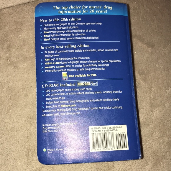 LWW 28th edition Nursing 2008 Drug Handbook with CD-ROM 💕 - Picture 4 of 8